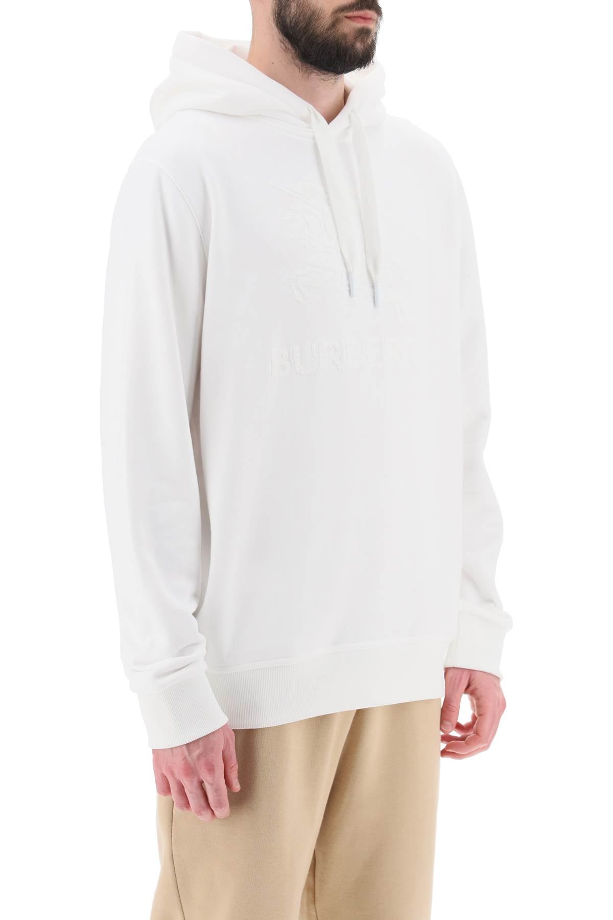 Burberry 'raynerbridge' hoodie with ekd logo in terry cloth