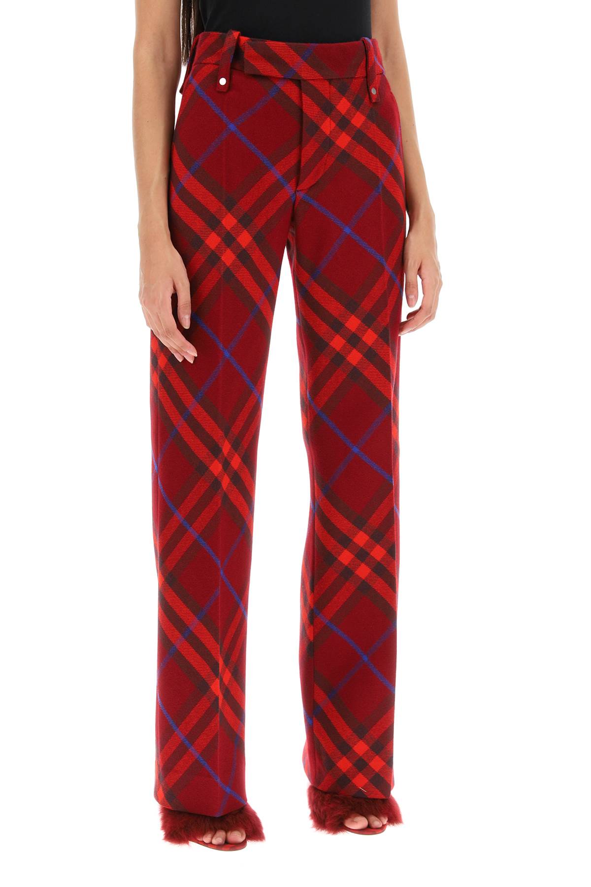 Burberry burberry check wool pants