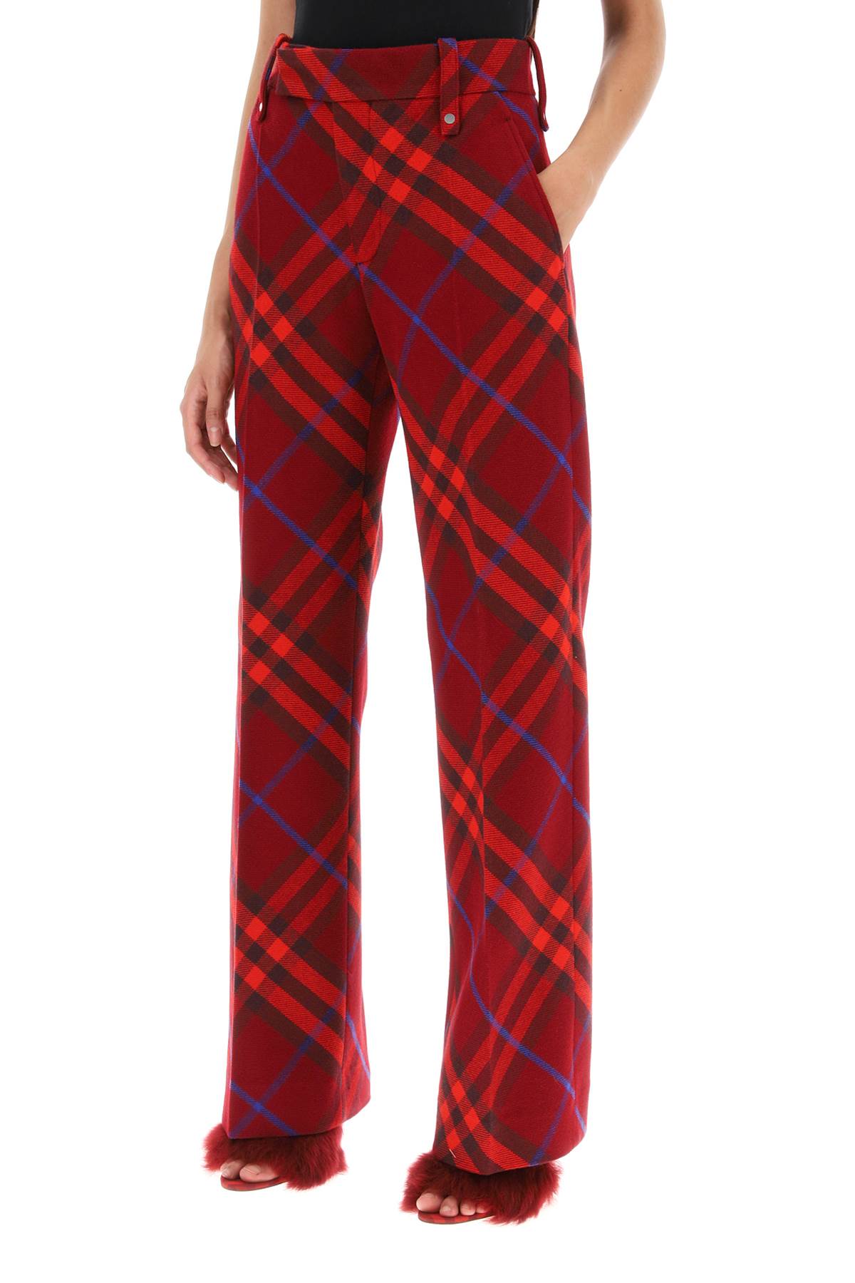 Burberry burberry check wool pants