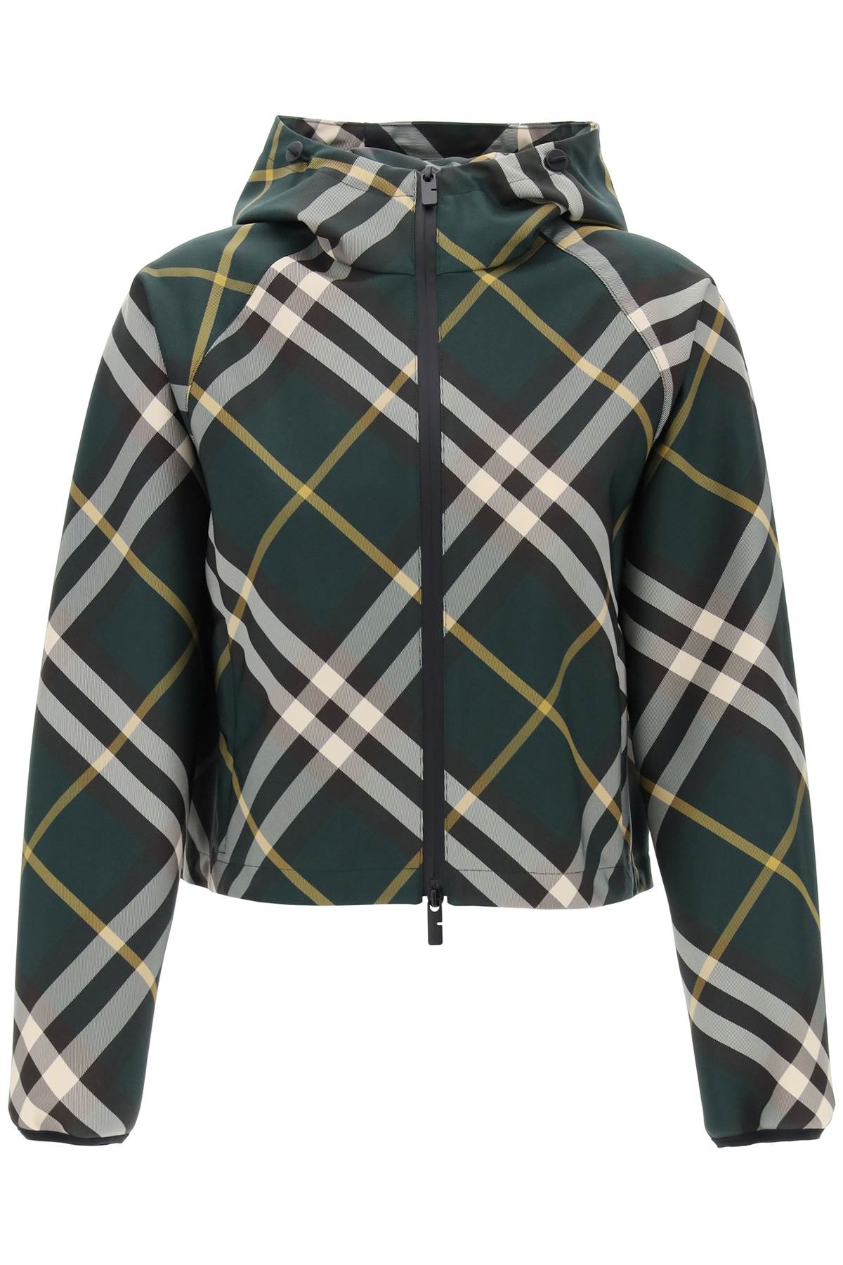 Burberry lightweight check cropped jacket