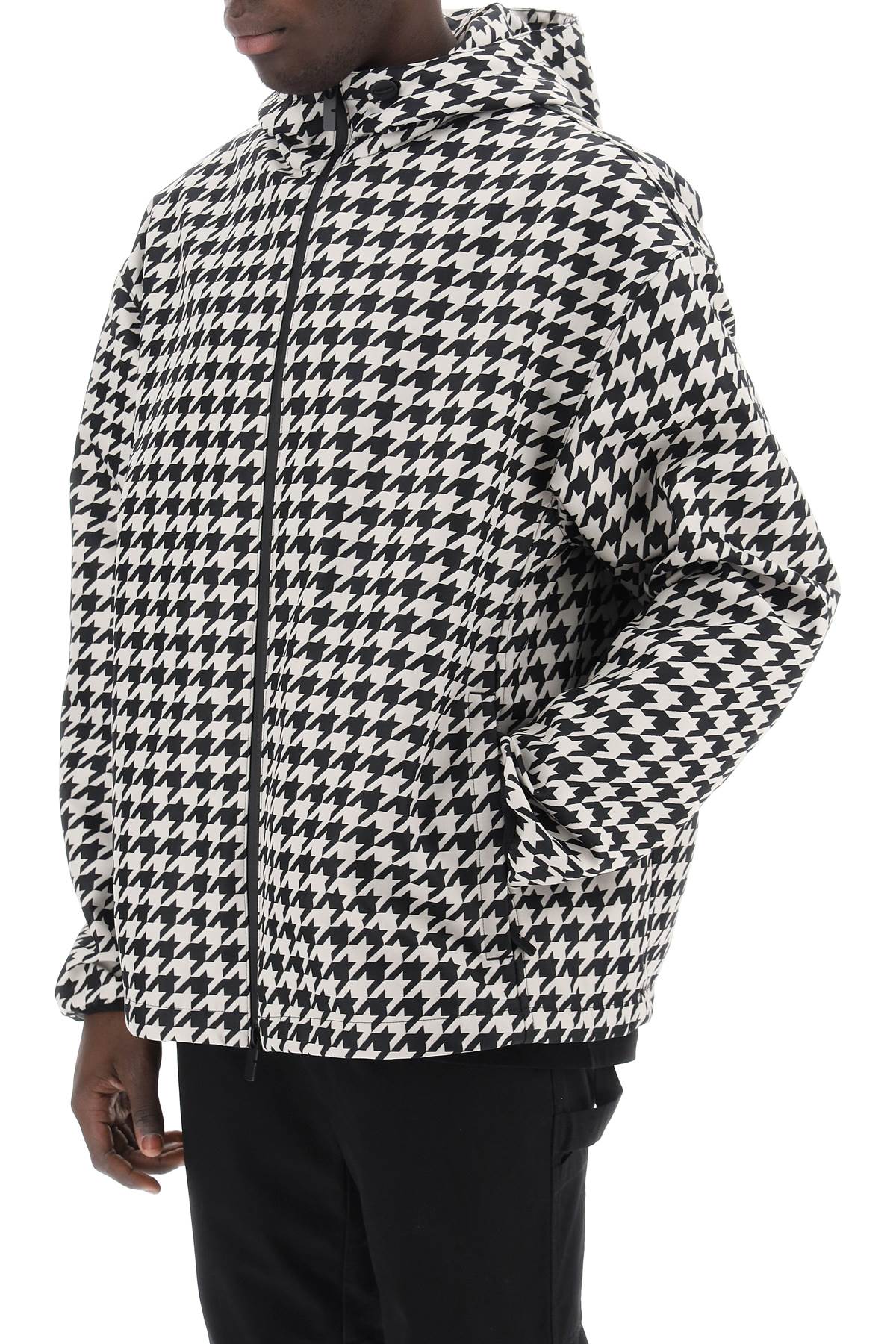 Burberry houndstooth windbreaker jacket