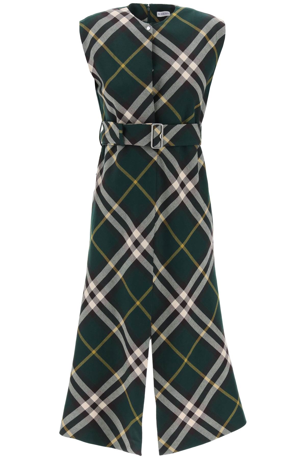 Burberry ered dress with midi length