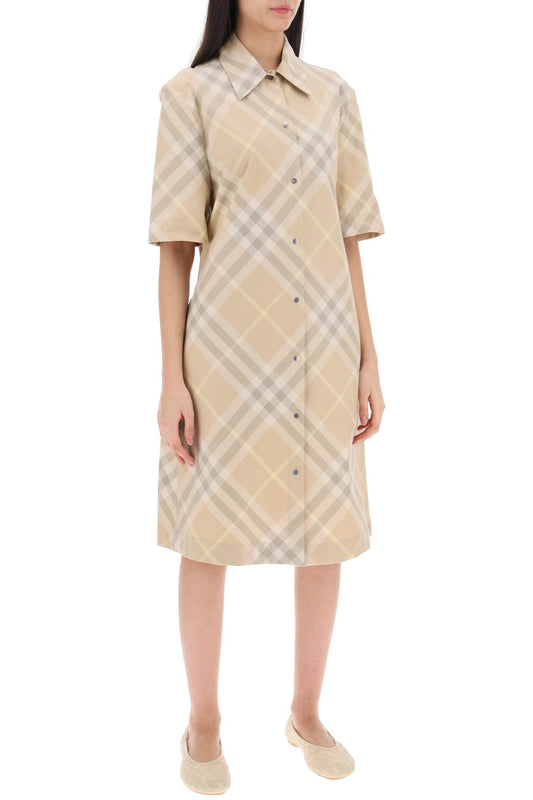 Burberry check shirt dress