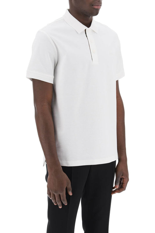 Burberry eddie organic pique polo shirt