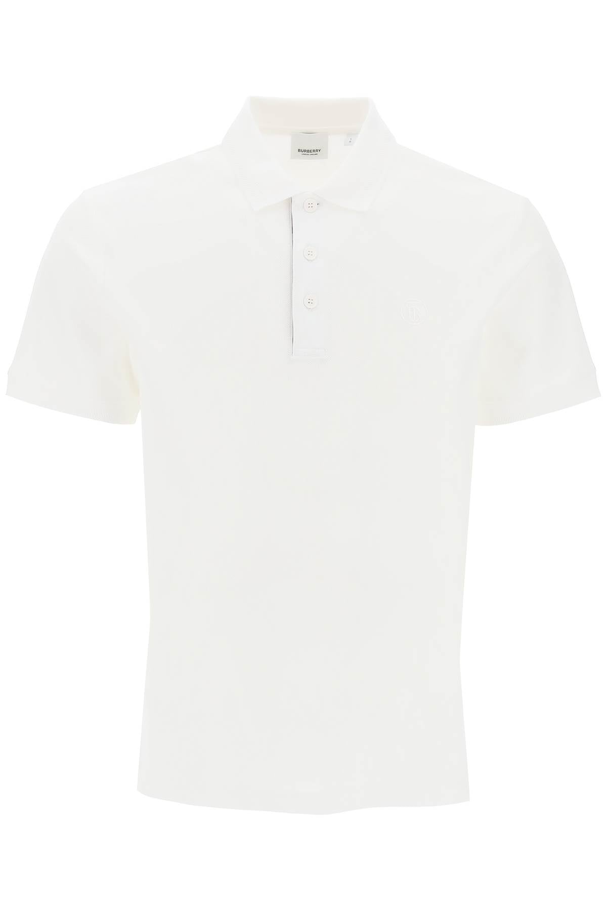 Burberry eddie organic pique polo shirt