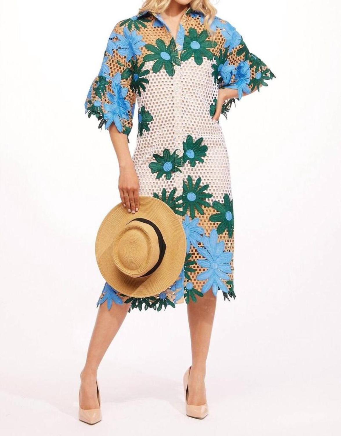 Gaia Dress In Petal Republic