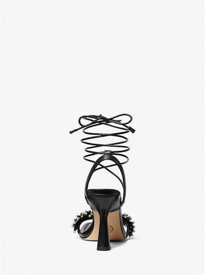 Lucia Embellished Leather Sandal