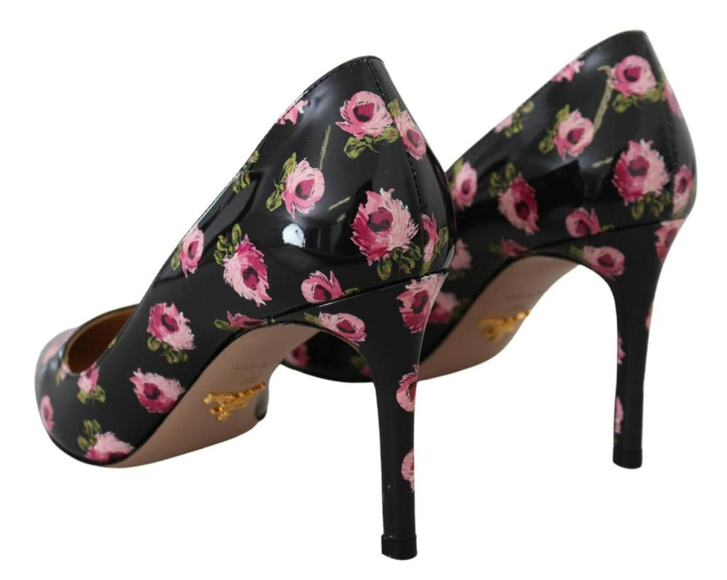 Prada Leather Floral Heels Stilettos Women's Pumps