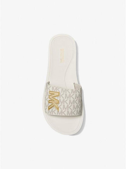 Logo Platform Slide Sandal