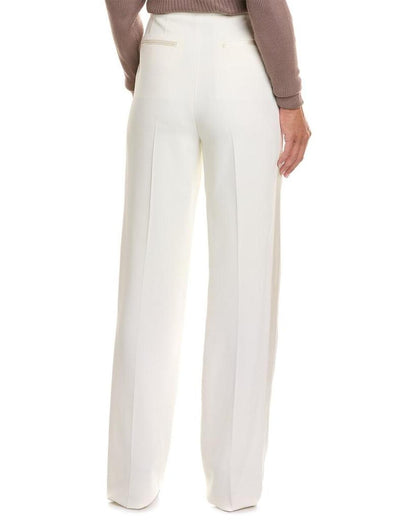 Michael Kors Collection Pleated Straight Leg Stripe Trouser