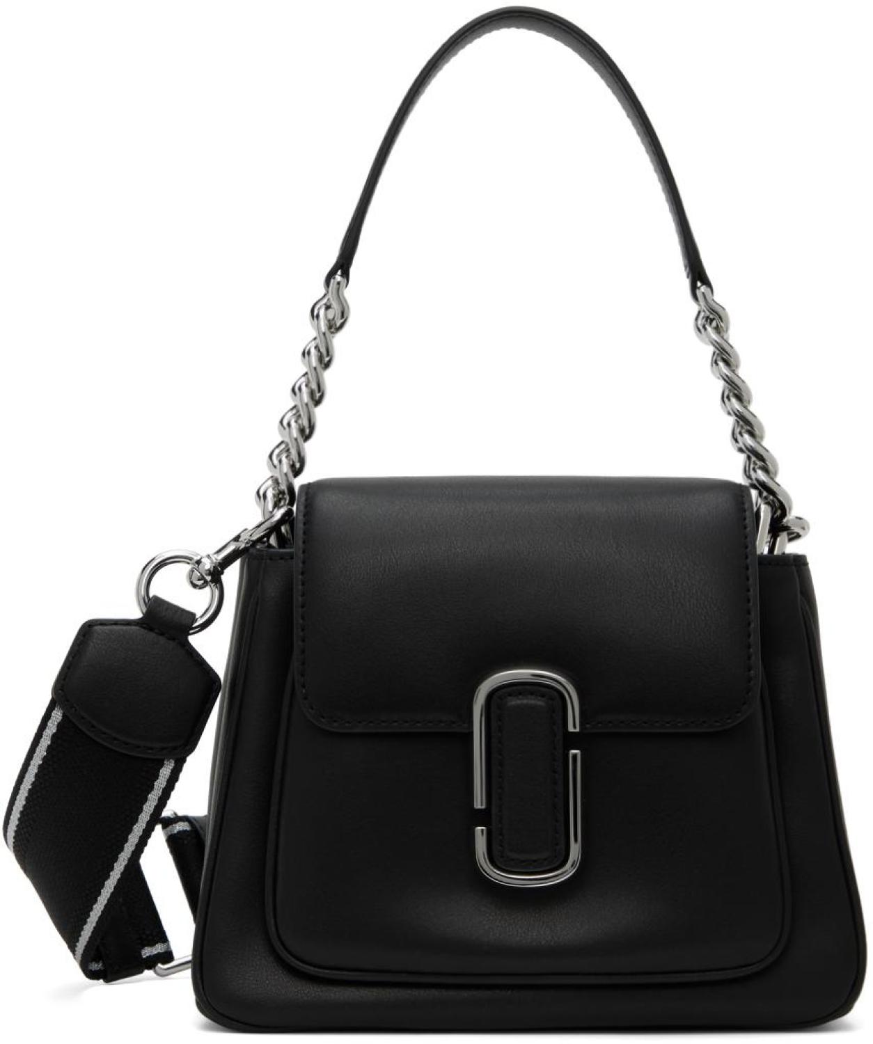 Black 'The J Marc Chain Mini' Satchel