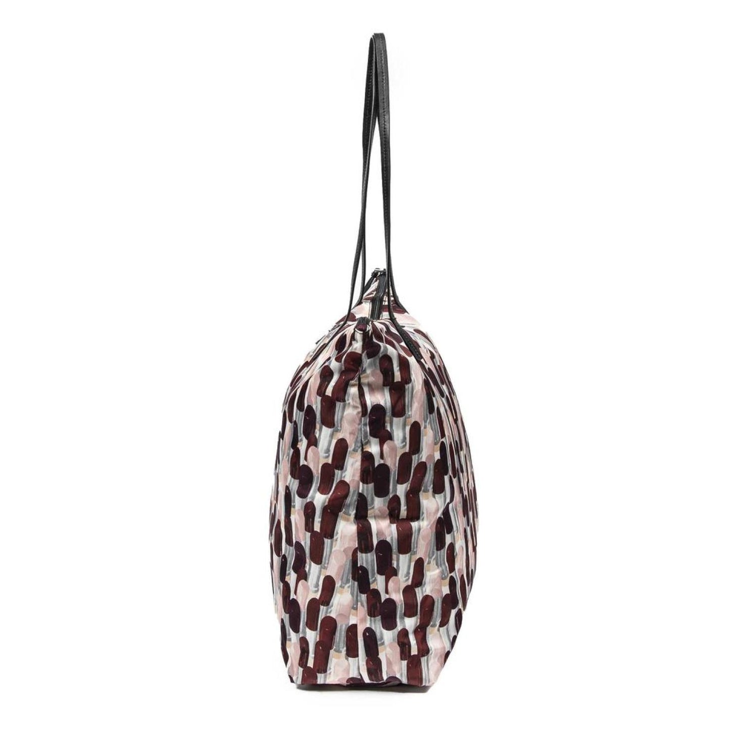 Large Lipstick Shopping Zip Tote