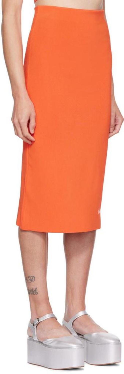 Orange 'The Tube' Midi Skirt