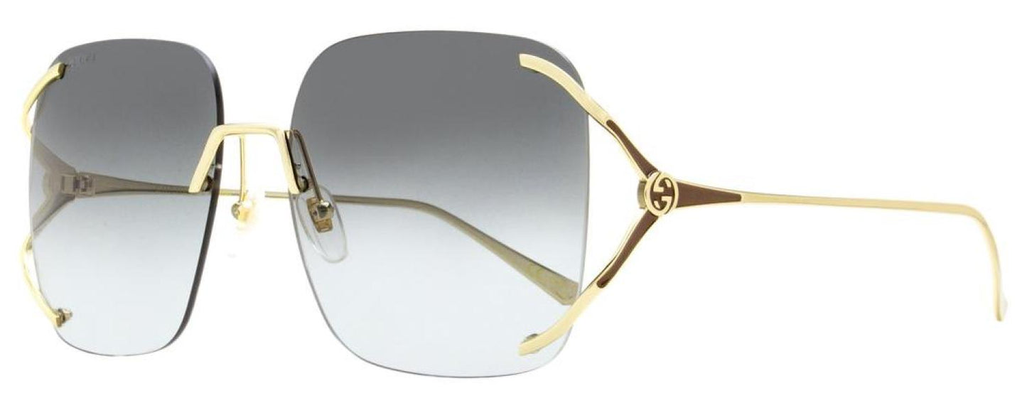 Gucci Women's Glasant Sunglasses GG0646S 001 Gold 60mm