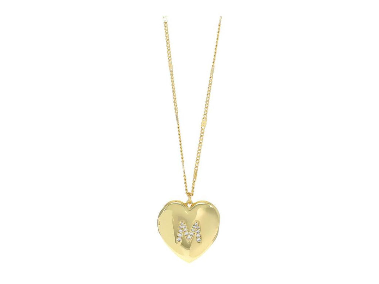 M Heart Locket