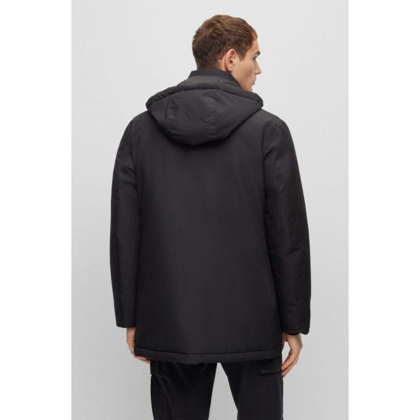 Relaxed-fit parka in water-repellent ottoman fabric