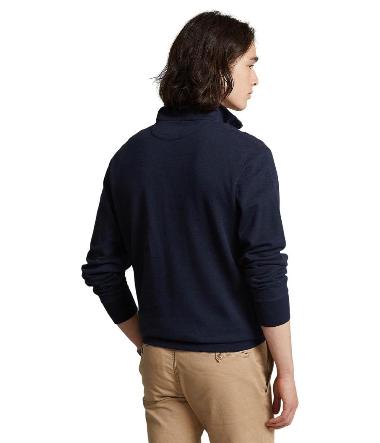 Long Sleeve Lux Jersey Quarter Zip Pullover