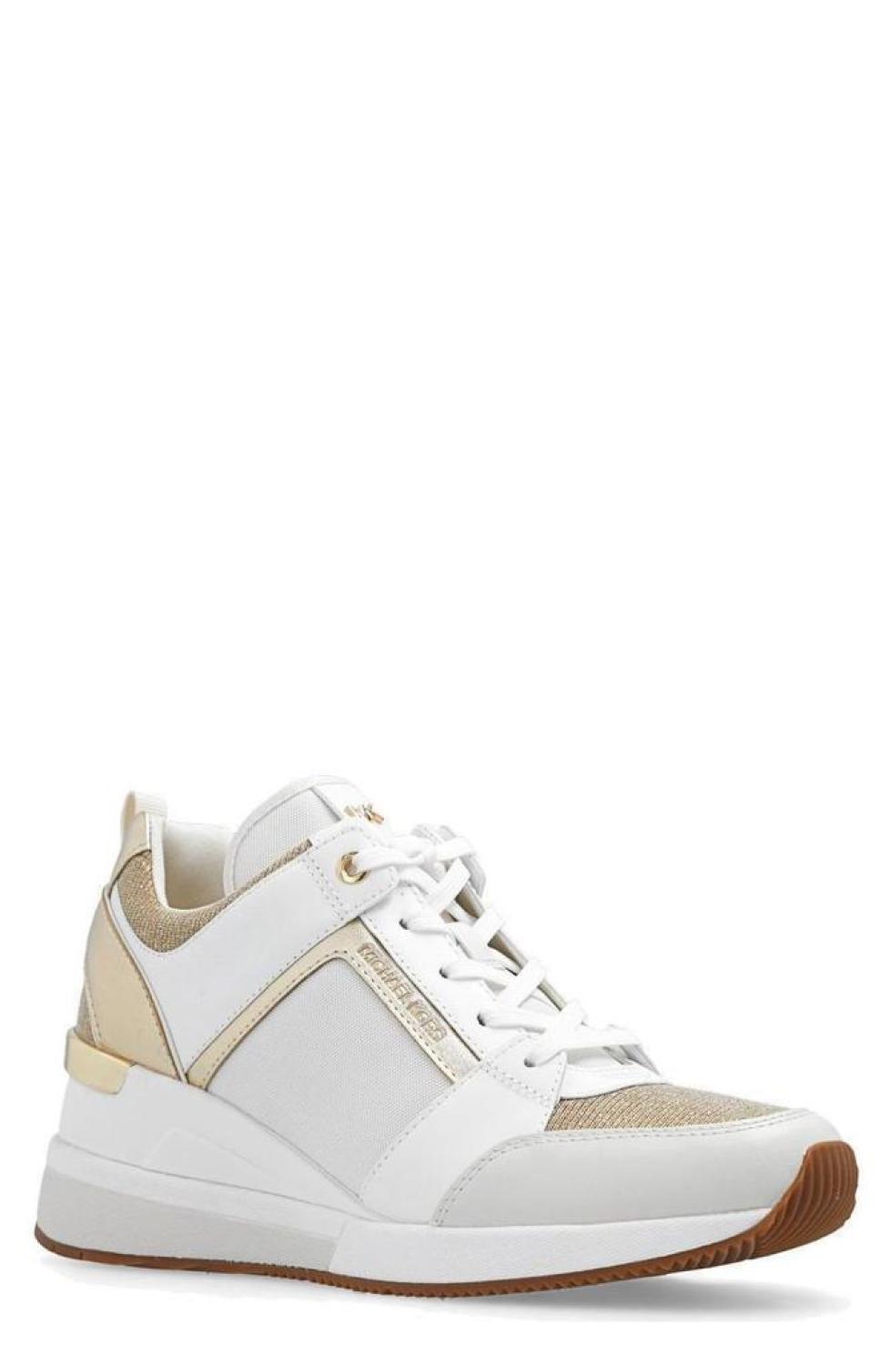 Michael Michael Kors Logo Patch Wedge-Heel Sneakers