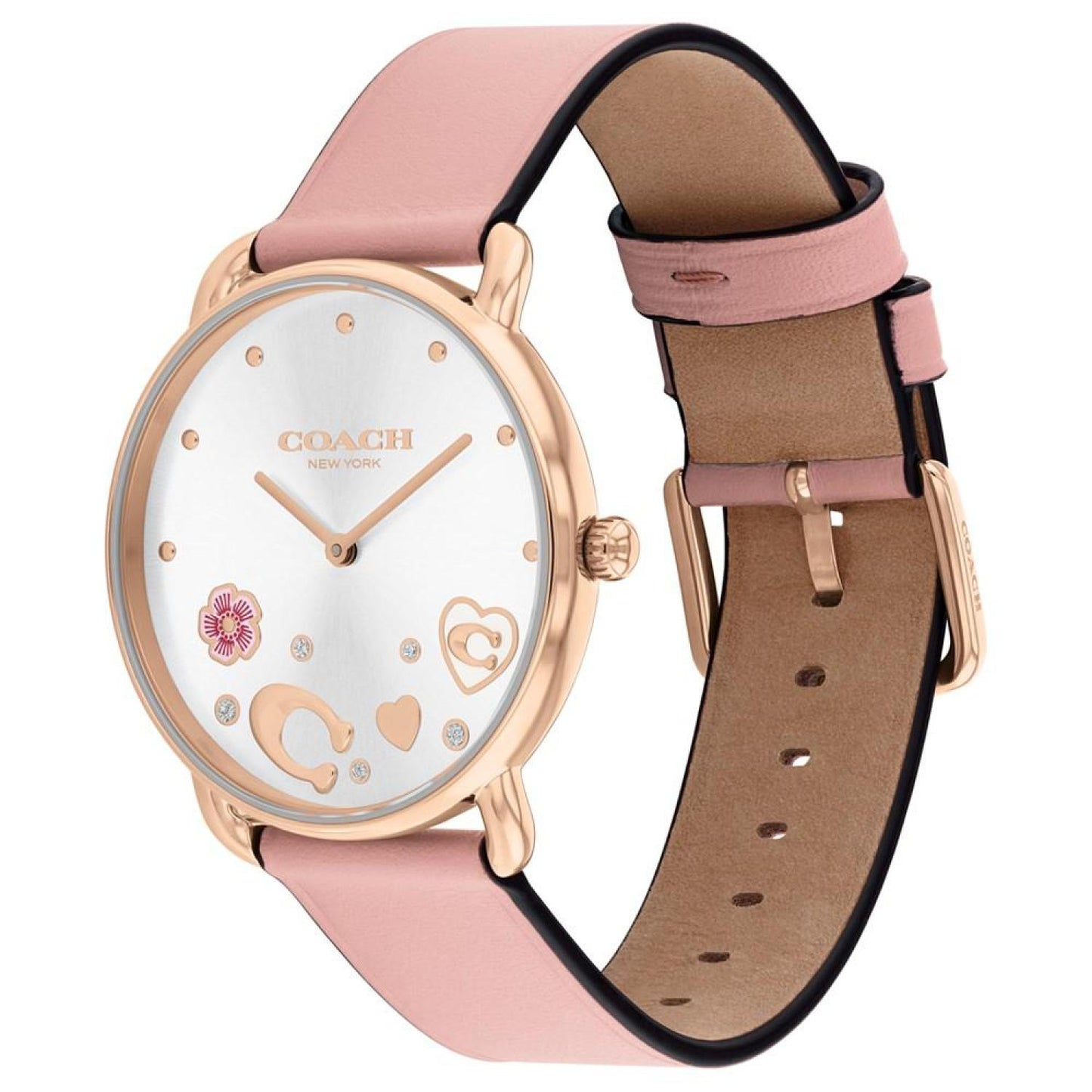 Women's Elliot Blush Leather Strap Watch 36mm