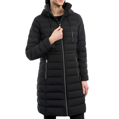 Women's Anorak Hooded Faux-Leather-Trim Down Packable Puffer Coat, Created for Macy's