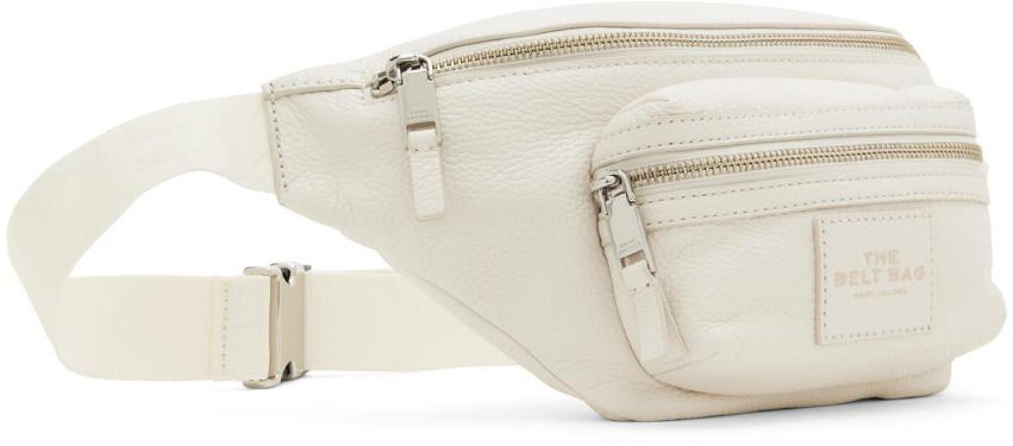 White 'The Leather Belt Bag' Pouch