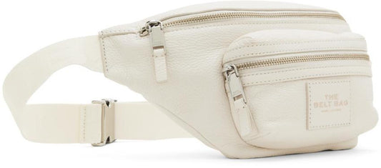 White 'The Leather Belt Bag' Pouch