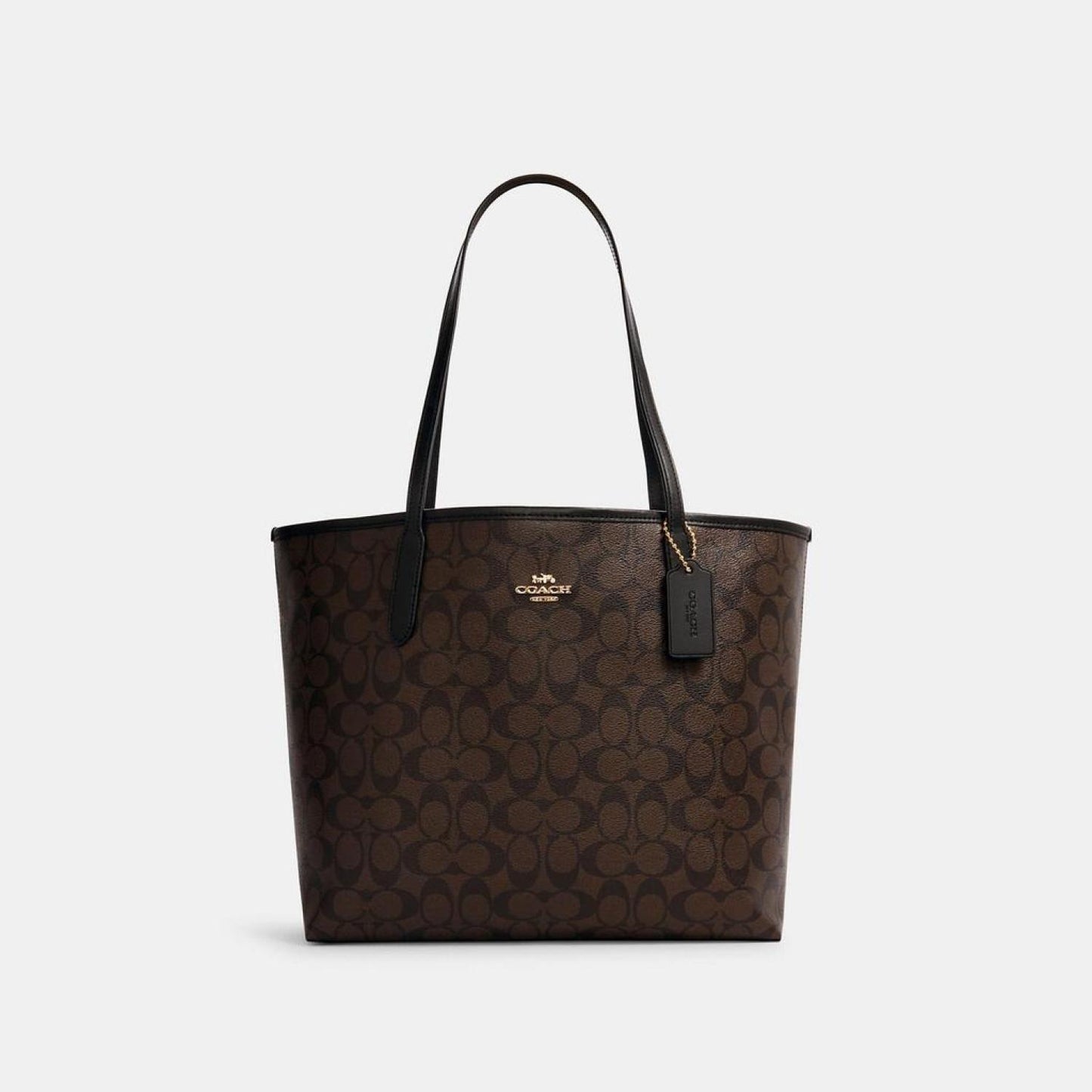 Coach Outlet City Tote In Signature Canvas