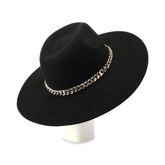 Women's Felted Wool Fedora with Chain Band