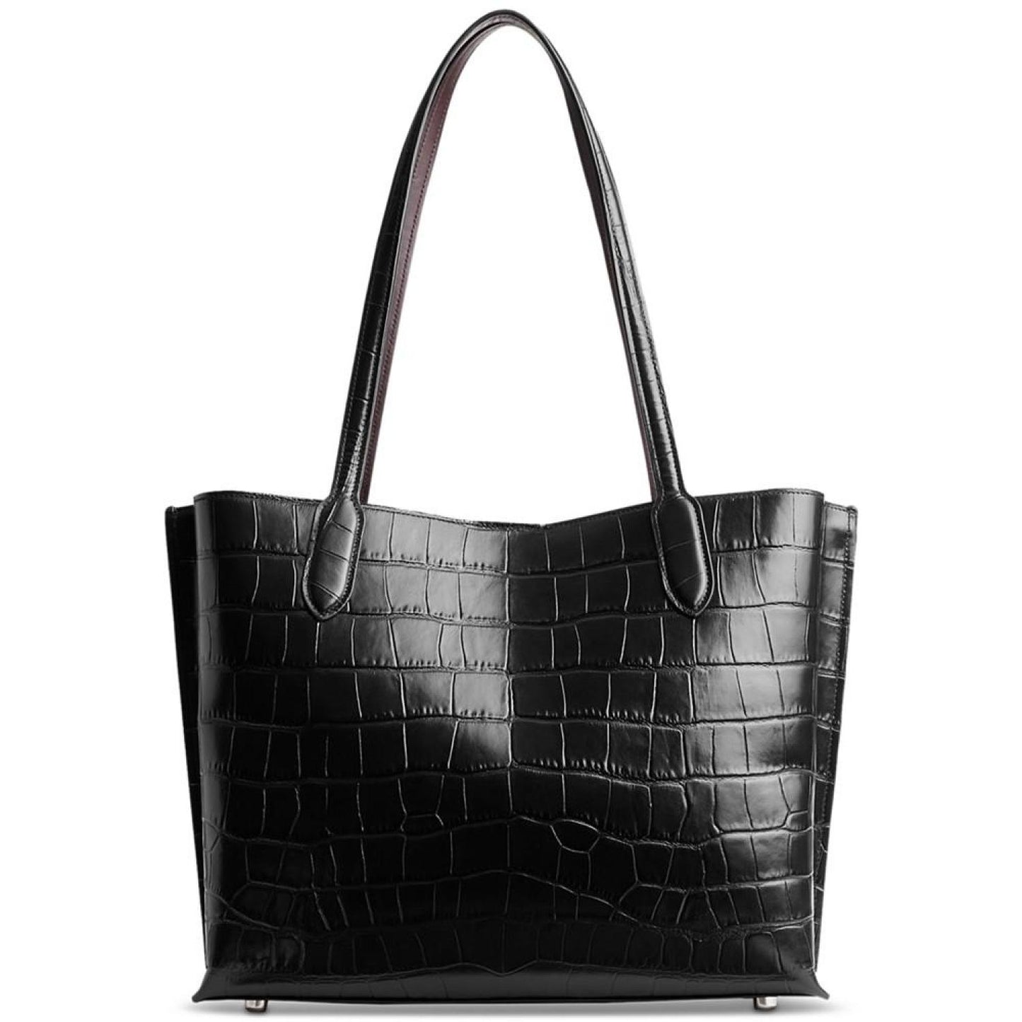 Embossed Croc Leather Willow Tote