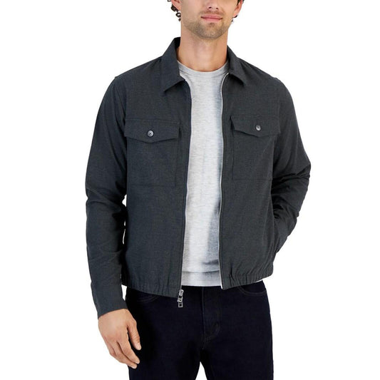 Men's Classic Fit Brushed Cotton Shirt Jacket