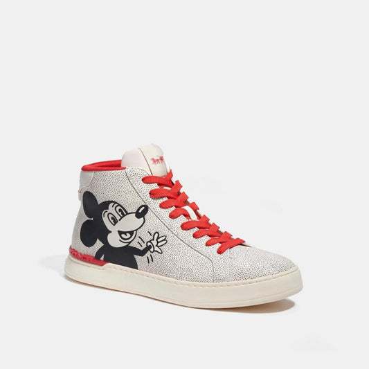 Coach Outlet Disney Mickey Mouse X Keith Haring Clip High Top Sneaker