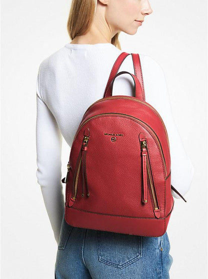 Brooklyn Medium Pebbled Leather Backpack