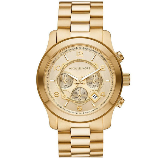 Unisex Runway Chronograph Gold-Tone Stainless Steel Bracelet Watch, 45mm