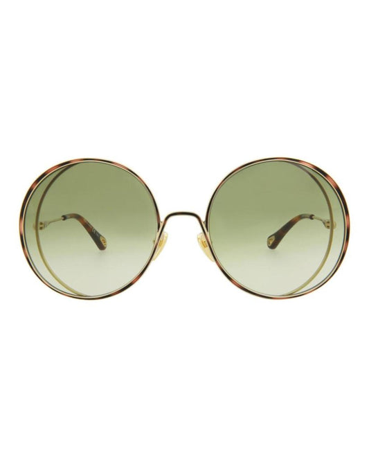 Round-Frame Metal Sunglasses