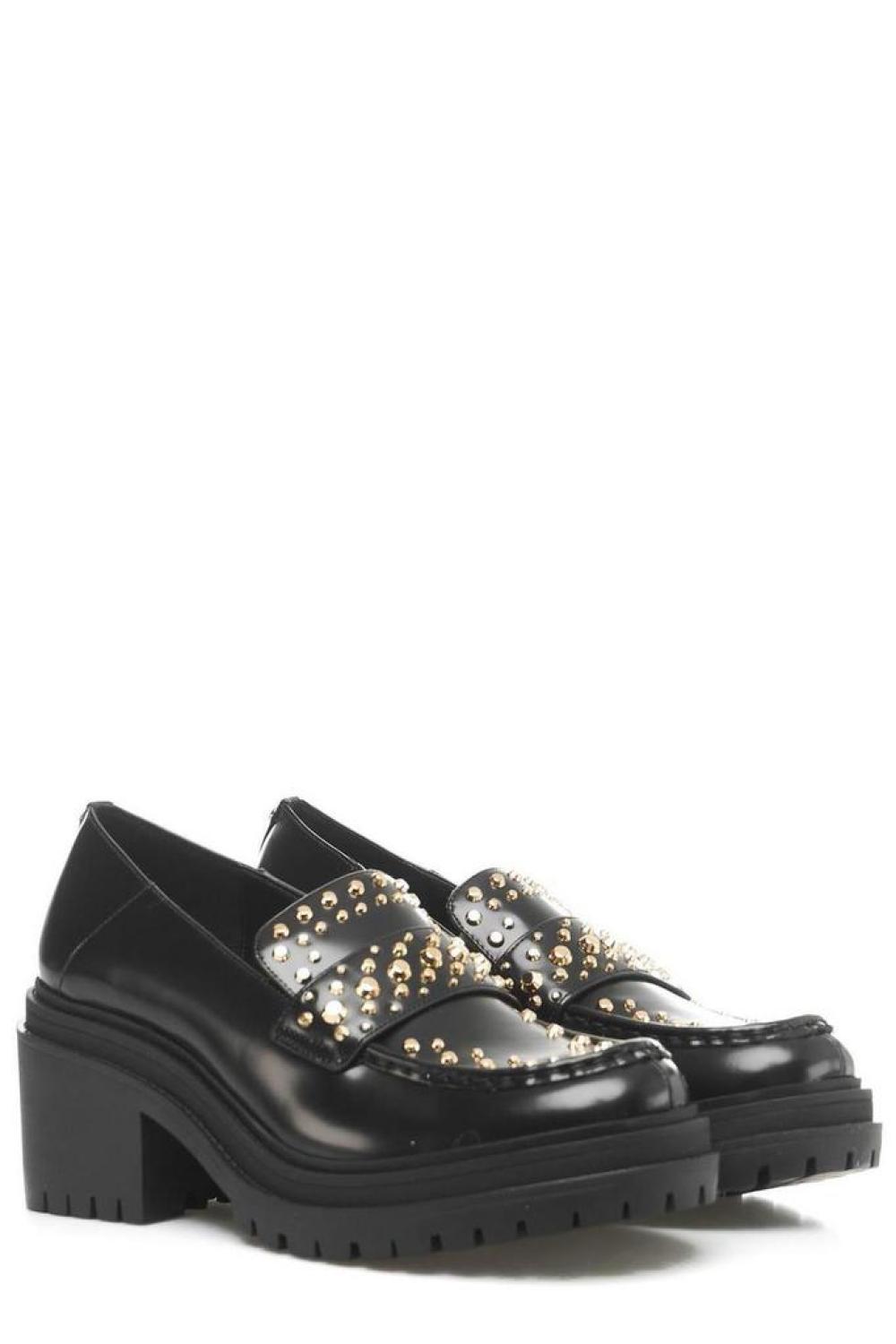 Michael Michael Kors Stud-Embellished Round-Toe Loafers