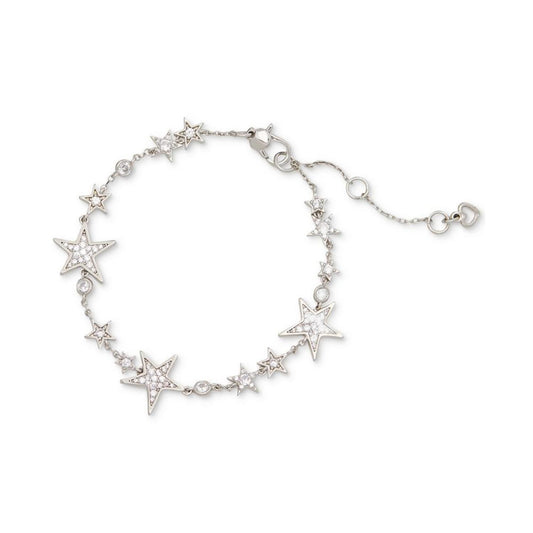 Silver-Tone You're A Star Tennis Bracelet