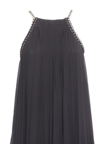 Michael Michael Kors Chain-Detail Pleated Midi Dress