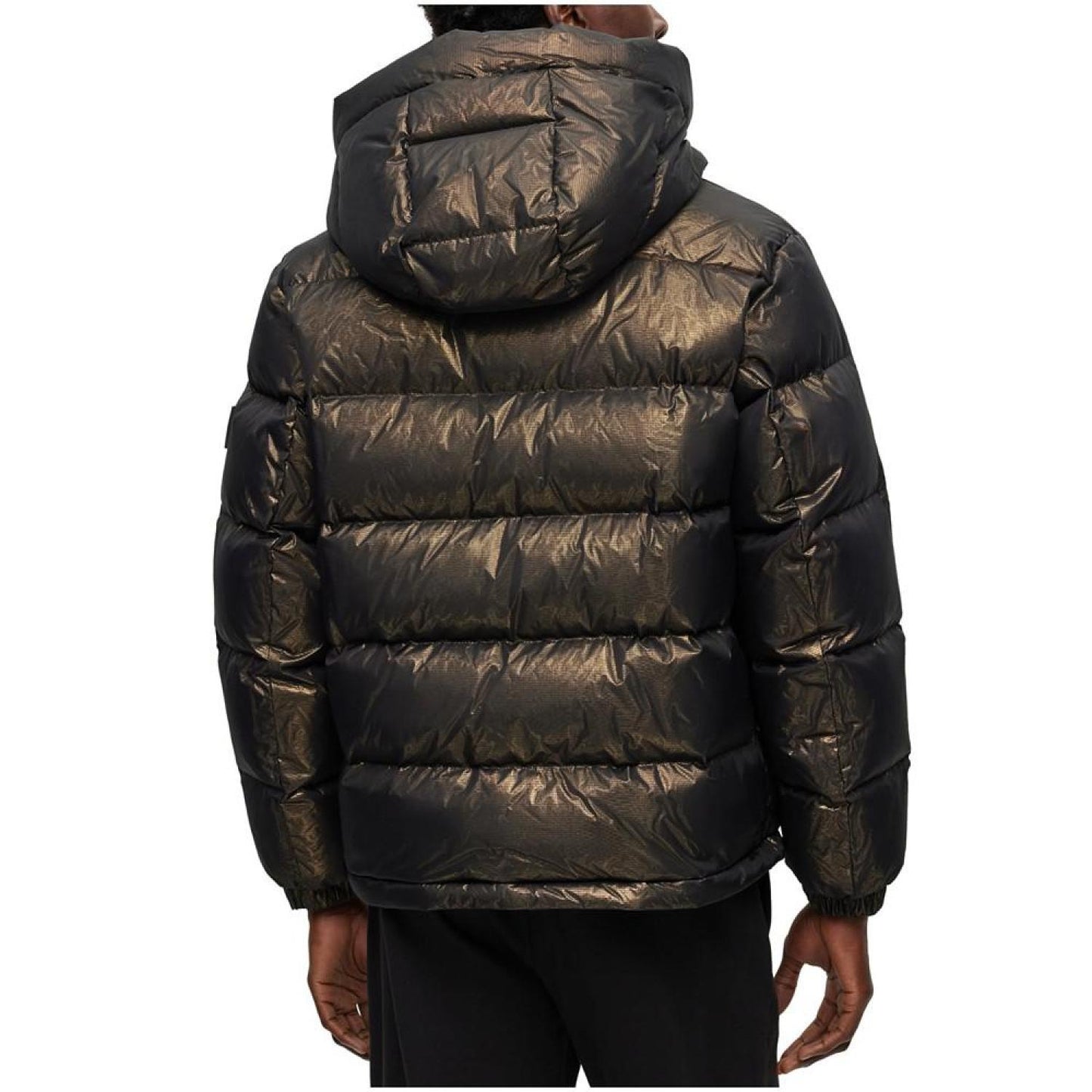 Men's Water-Repellent Monogram Badge Down Jacket