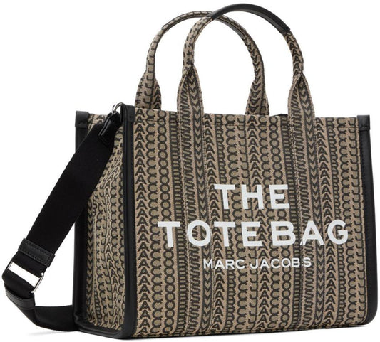 Beige 'The Monogram' Medium Tote