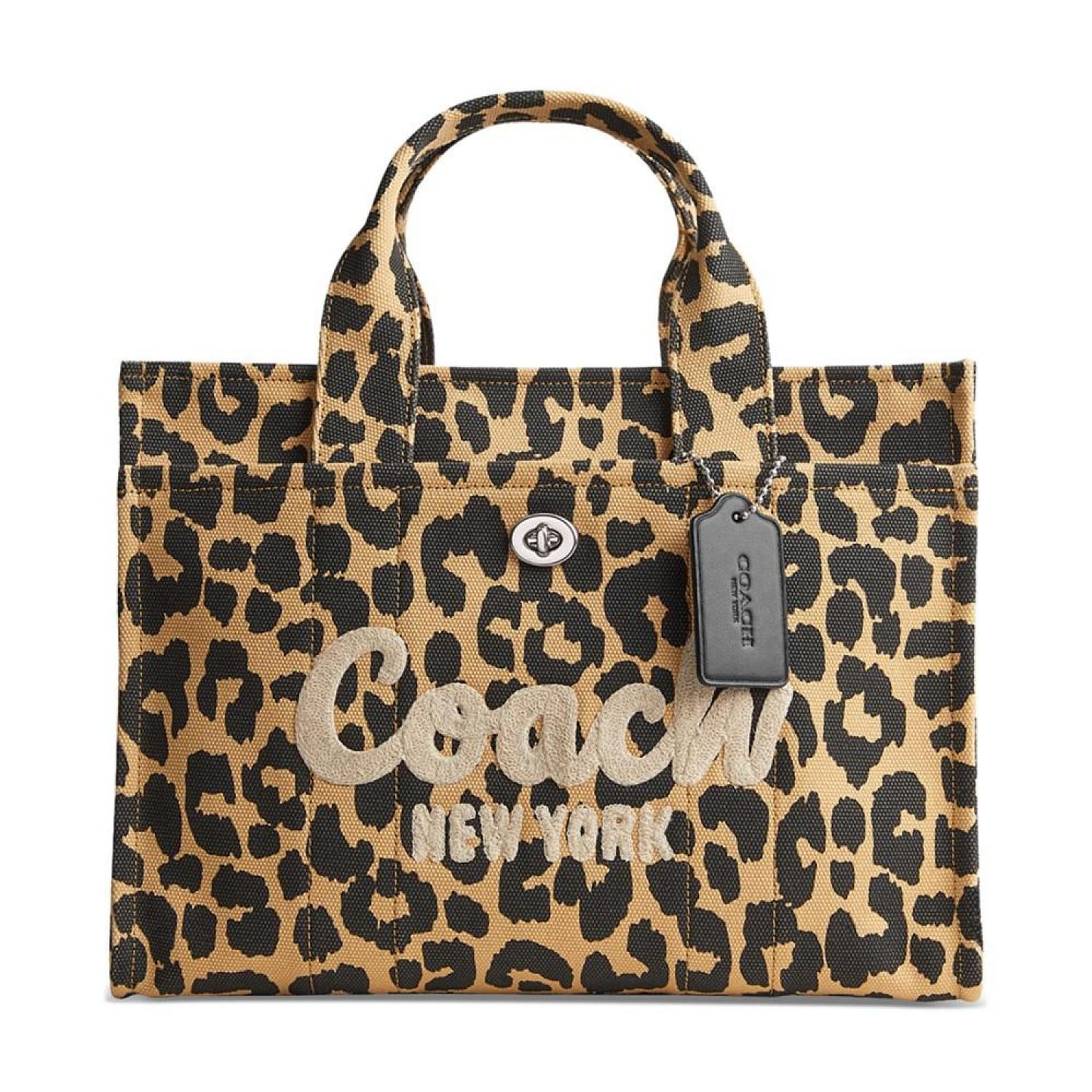 Leopard Varsity Canvas Tote