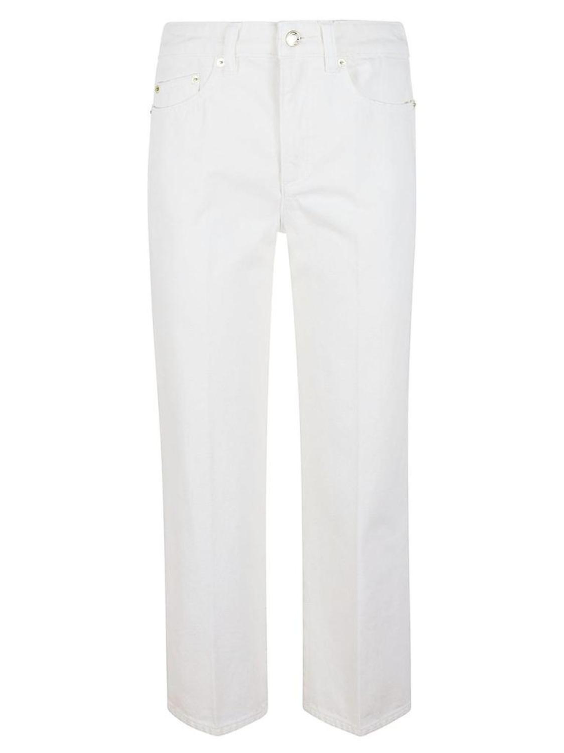 Michael Michael Kors Logo Detailed Straight Leg Jeans