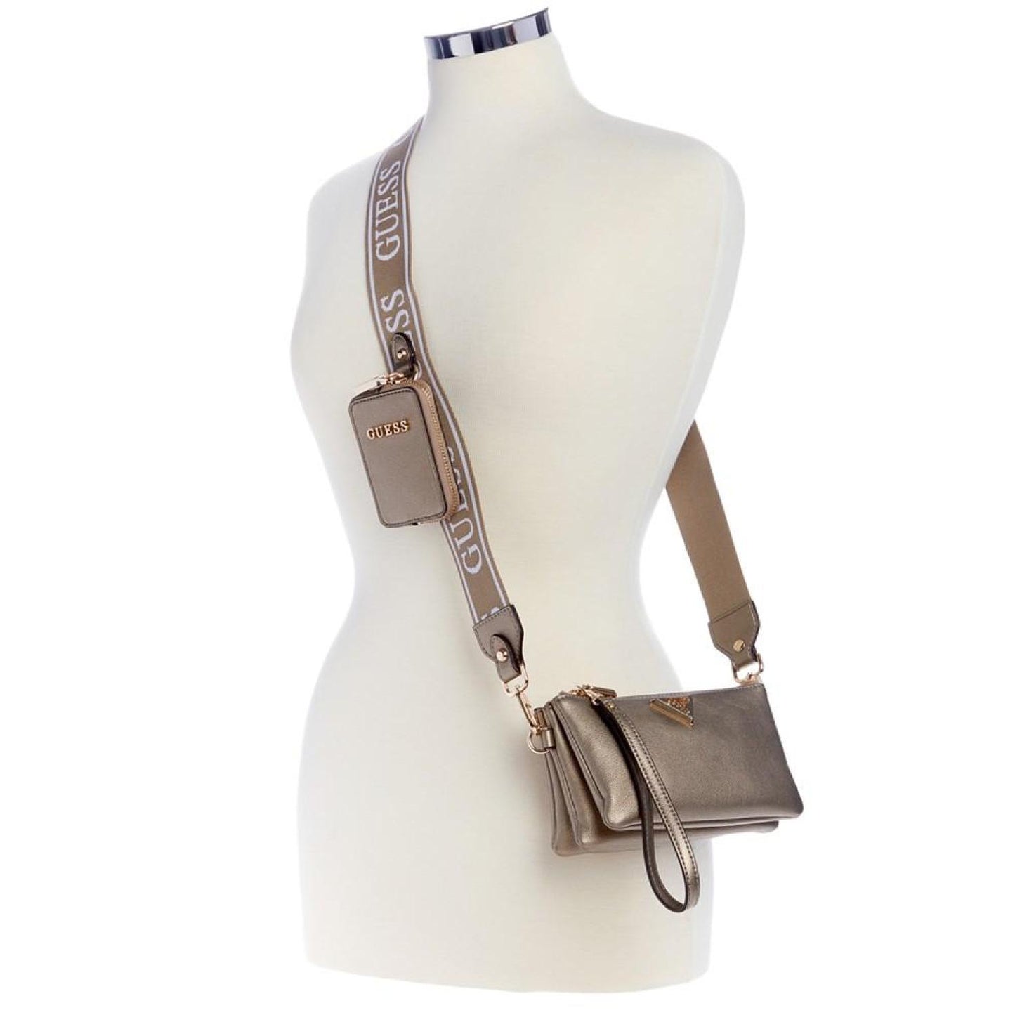 Latona Mini Triple Compartment Wristlet Crossbody