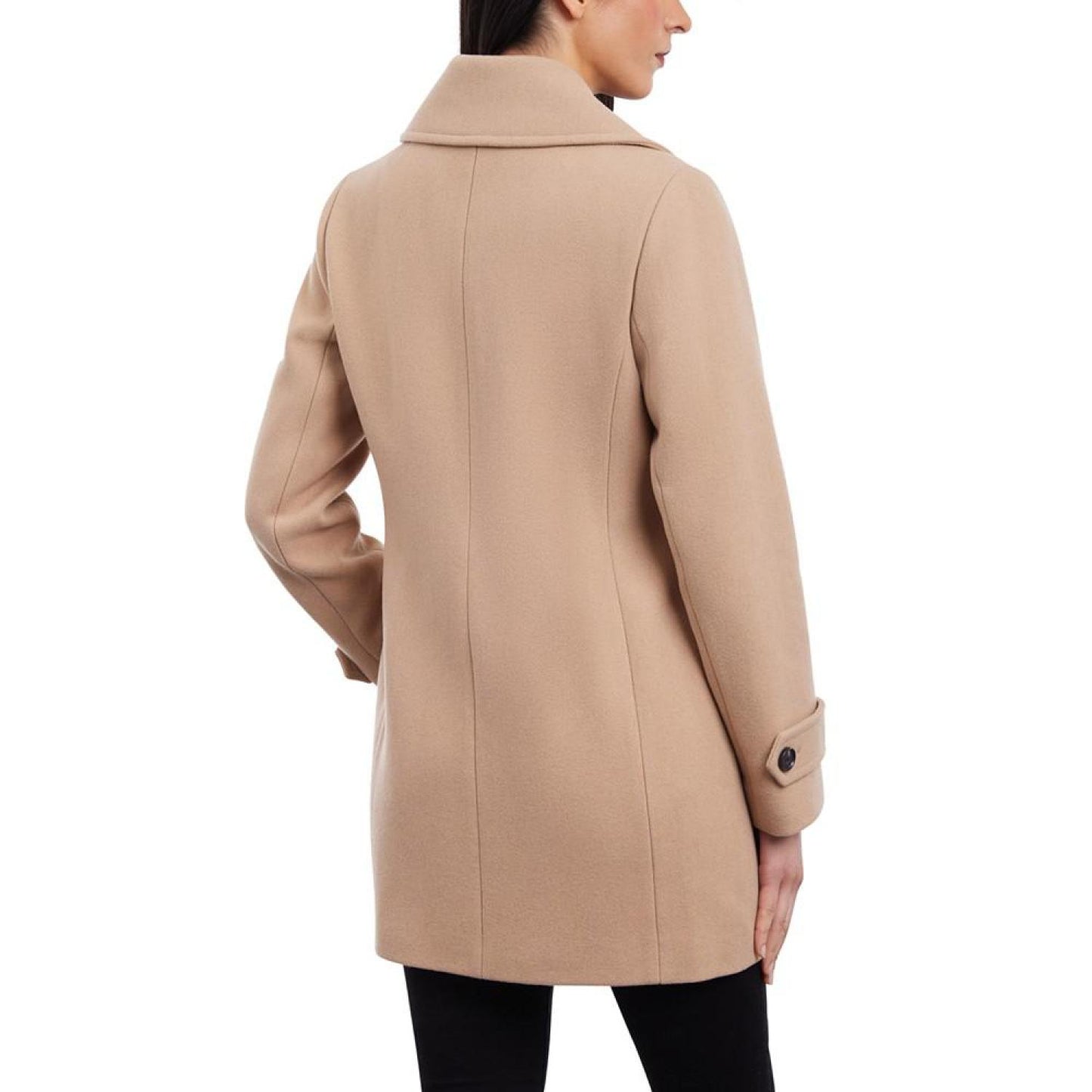 Women's Double-Breasted Notched-Collar Coat