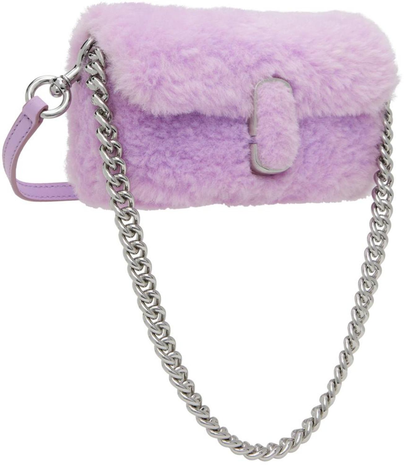 Purple 'The Mini Faux-Fur' Bag