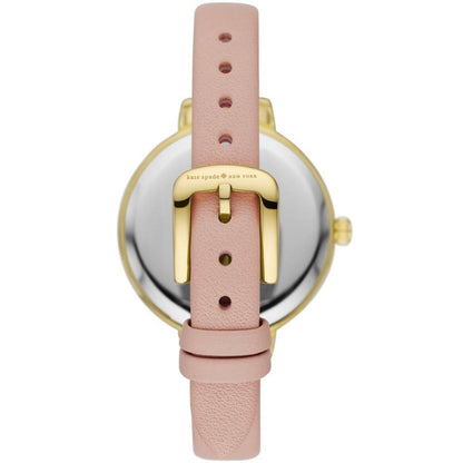 Women's Metro Three-Hand Blush Leather Watch 34mm and Strap Set