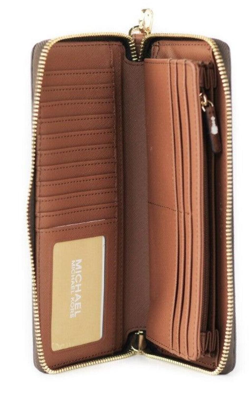 Michael Kors Jet Set Travel Large  Signature Continental Wristlet Women's Wallet