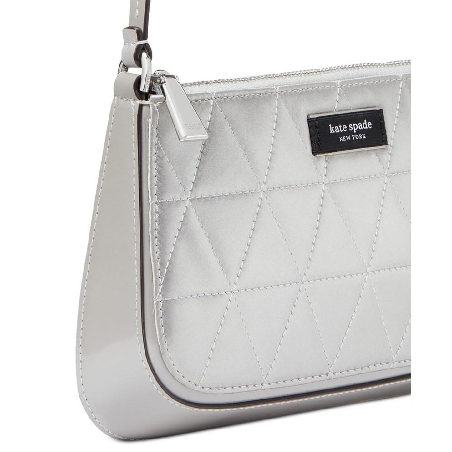 Sam Icon Quilted Satin Mini Pochette