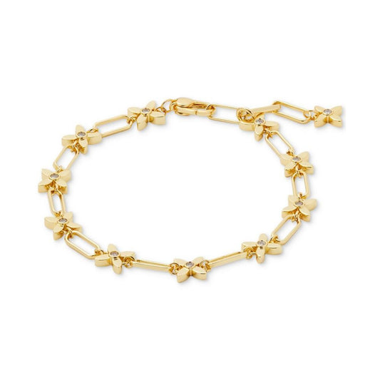 Gold-Tone Heritage Bloom Line Bracelet