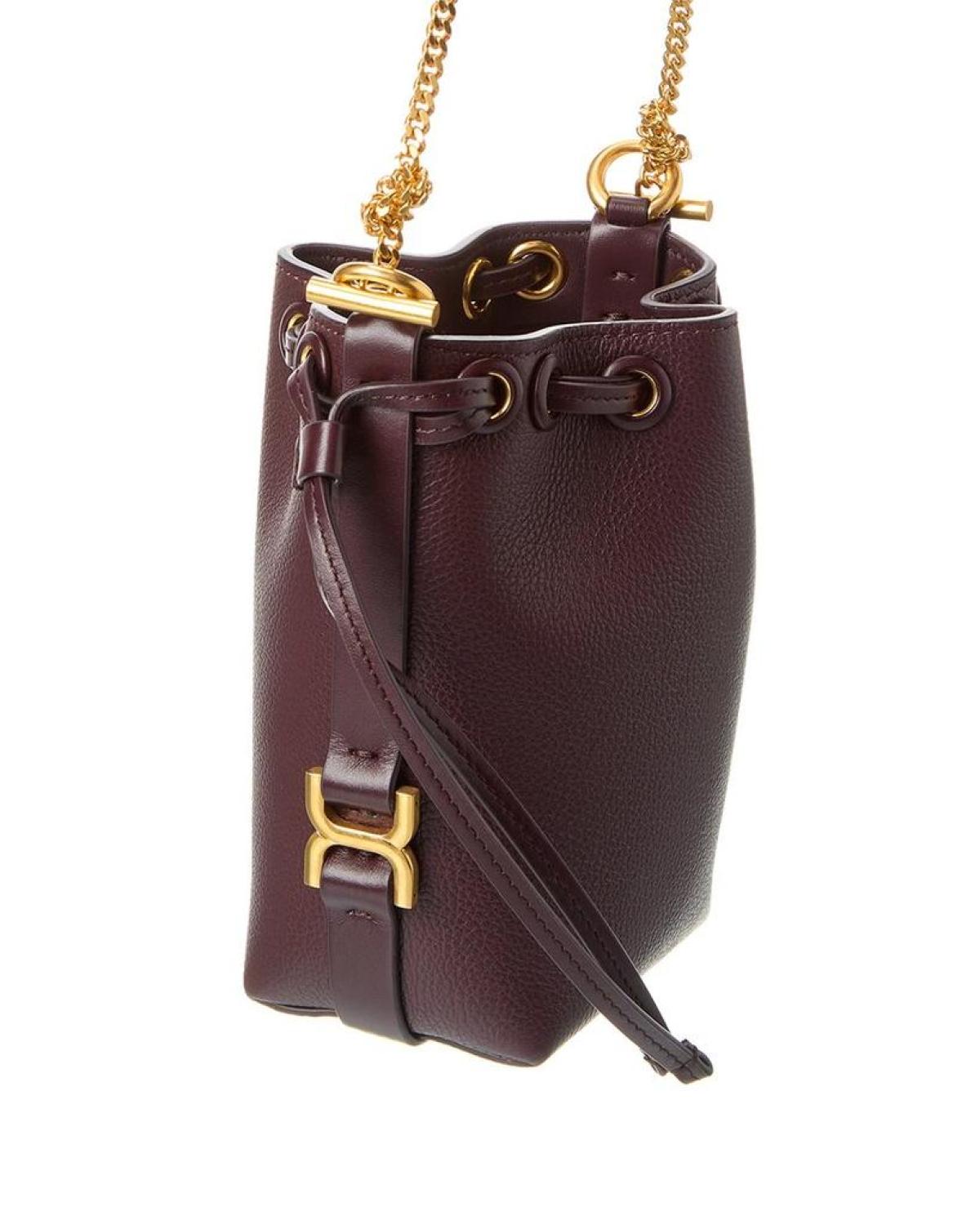 Chloé Marcie Micro Leather Bucket Bag