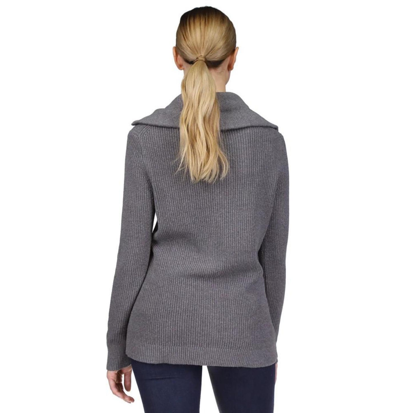 Women's Half-Zip Sweater, Regular & Petite